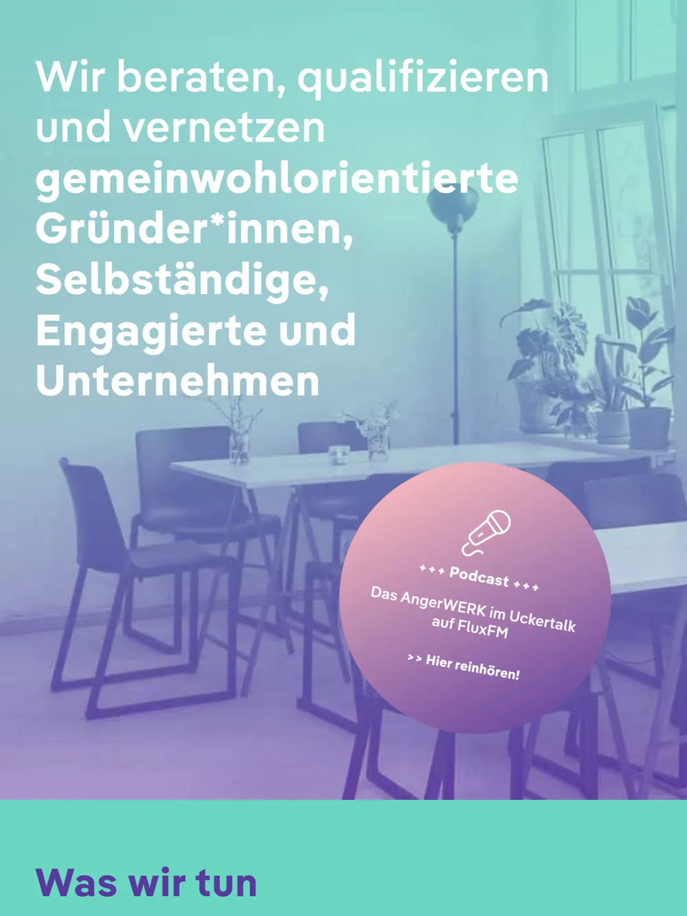 AngerWERK, Tablet-Ansicht