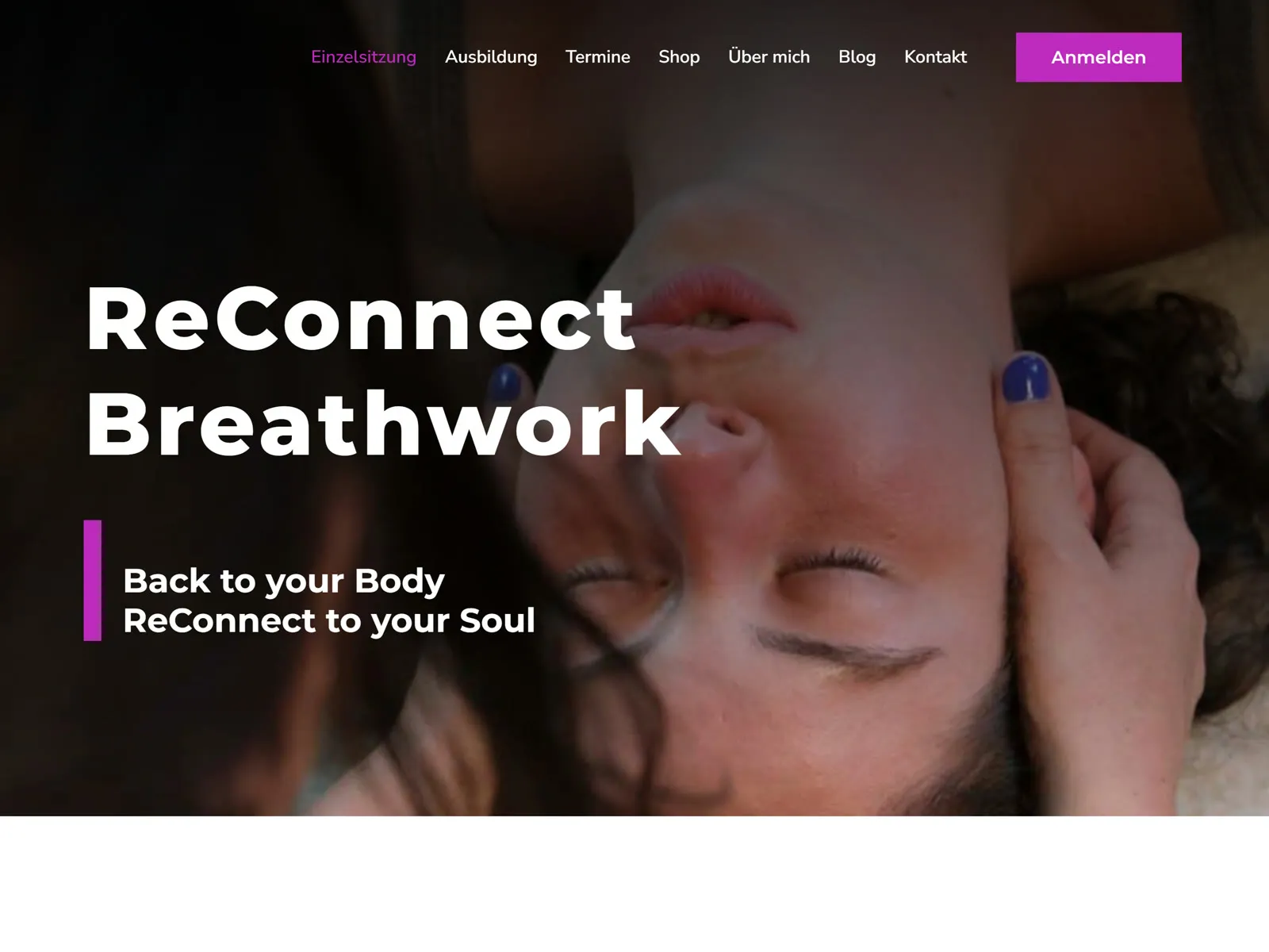 Website-Vorschau ReConnect Breathwork