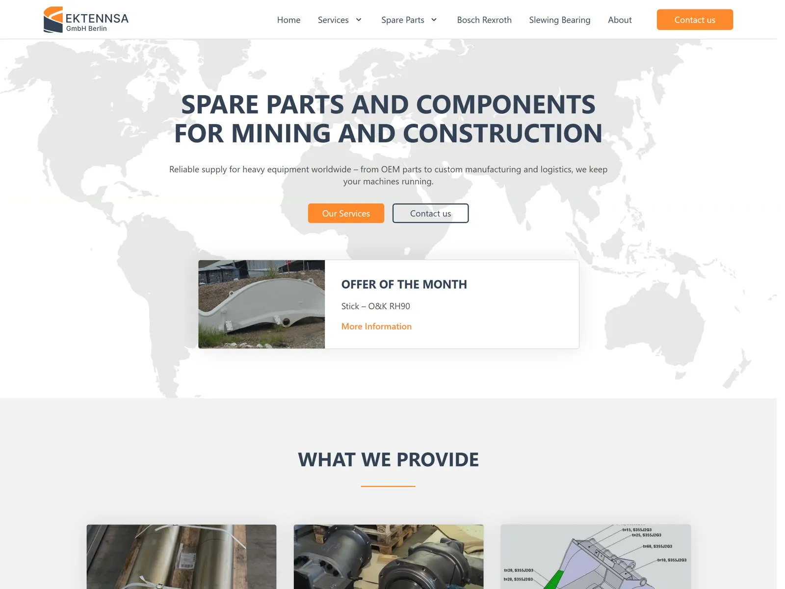 Website-Vorschau Ektennsa GmbH