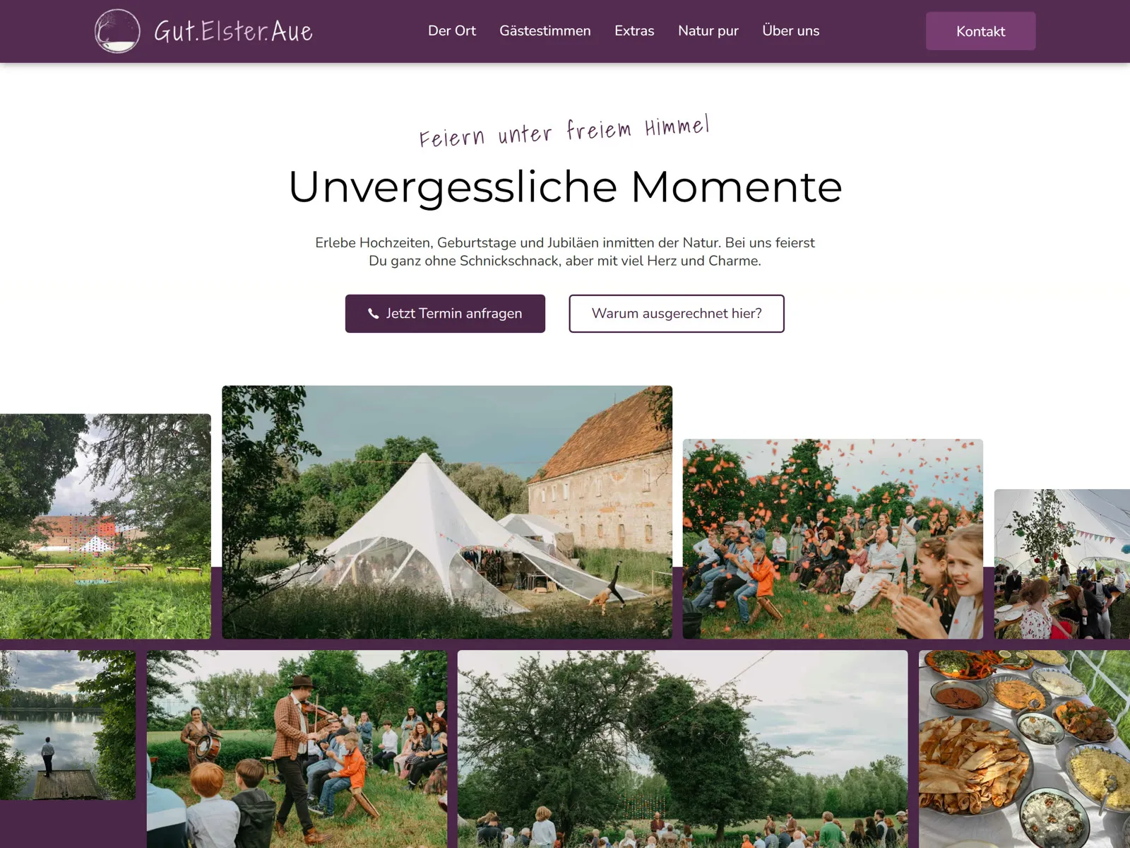 Website-Vorschau Gut Elsteraue