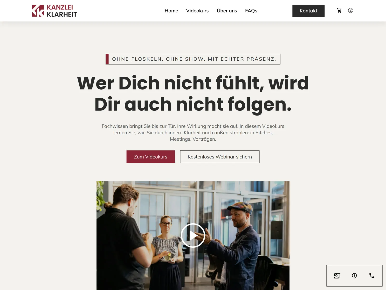 Website-Vorschau Kanzlei Klarheit