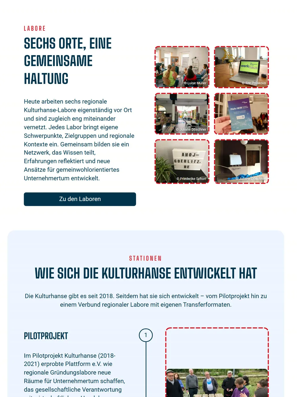 Kulturhanse, Tablet-Ansicht