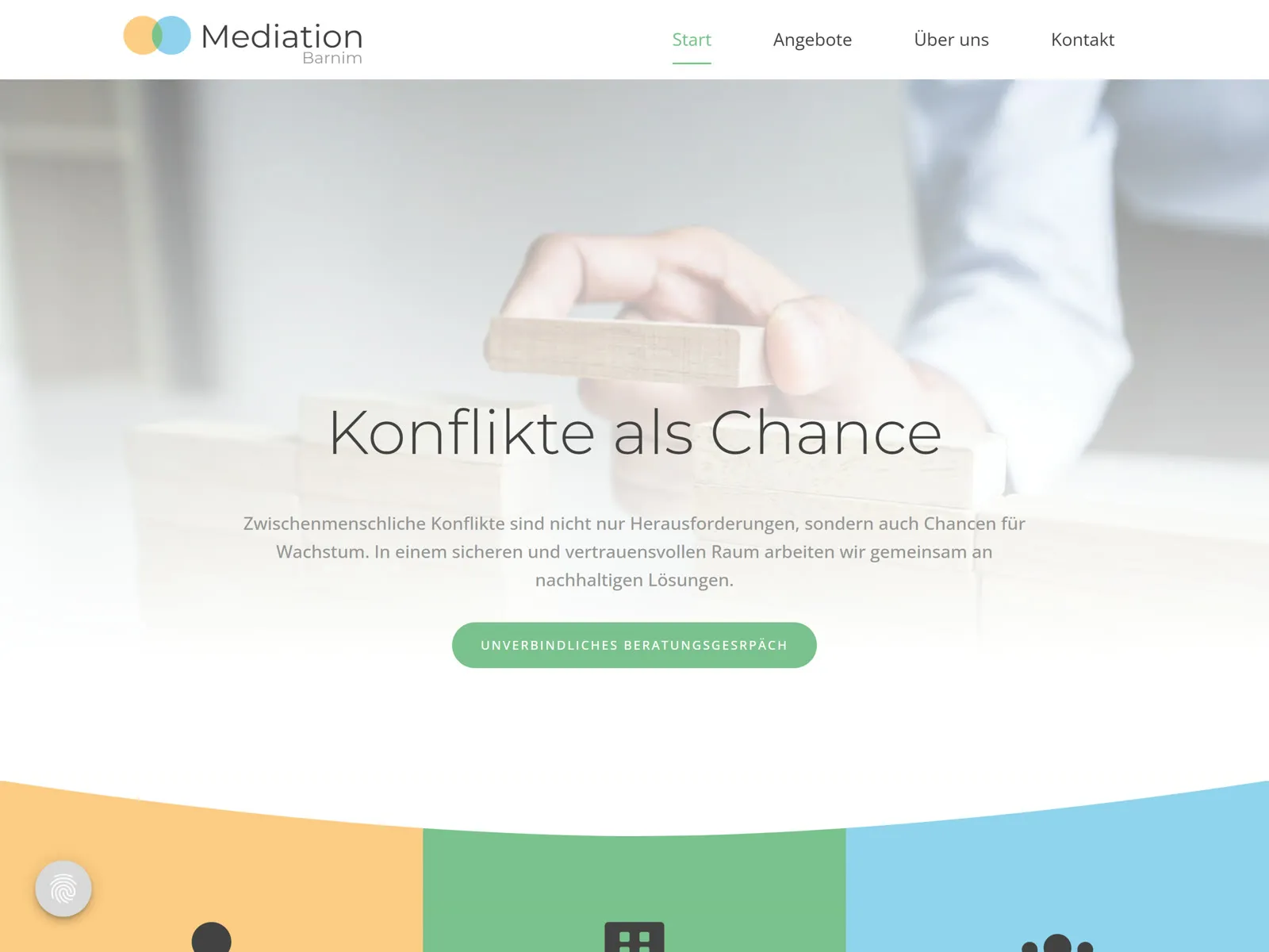 Website-Vorschau Mediation Barnim